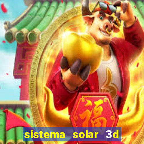 sistema solar 3d em movimento